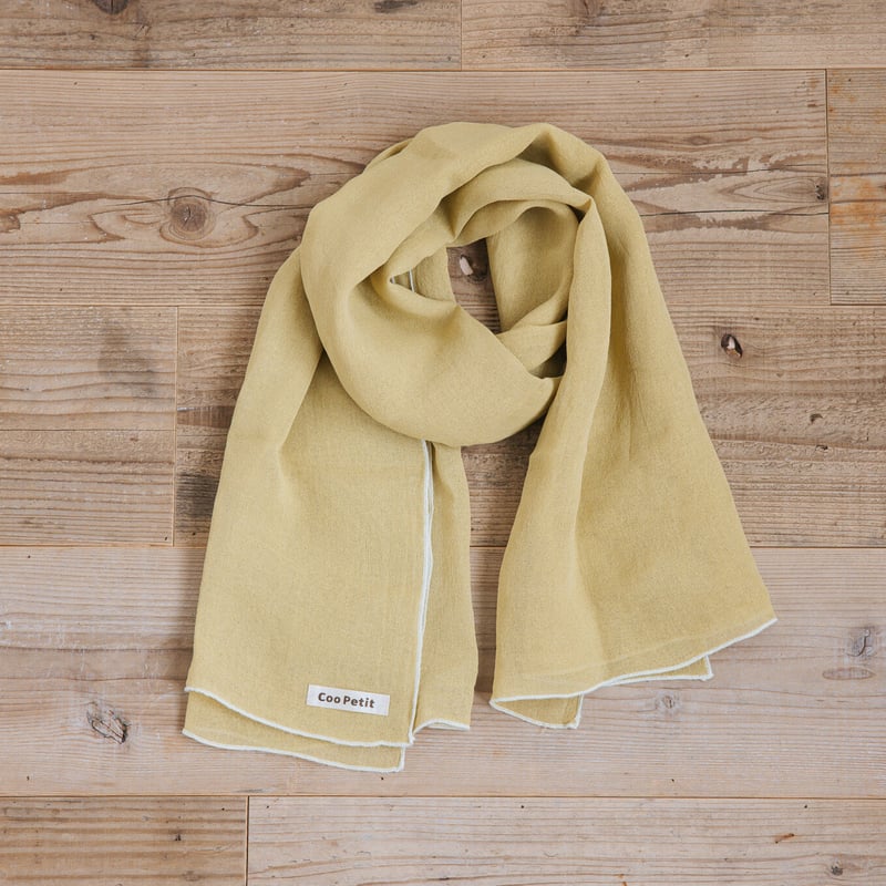 WASHI-TECH】ストール 青朽葉（イエロー） | Coo Petit