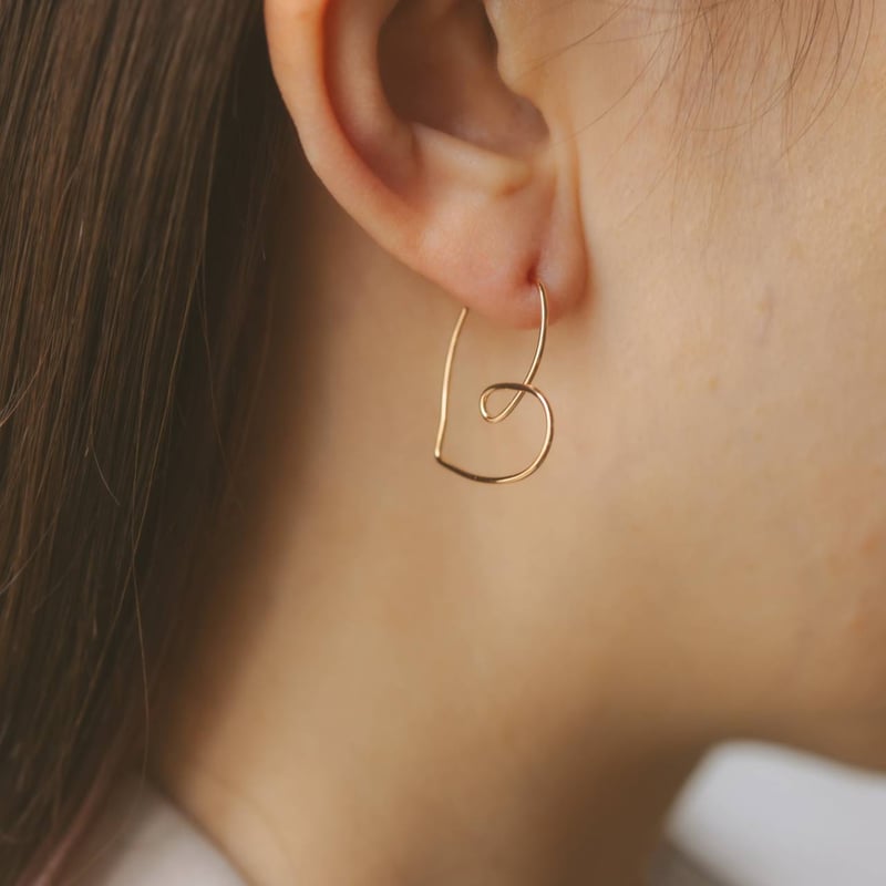 金属アレルギー対応】ハートピアス(ペア)【フィヌシリーズ】 | Coo Petit