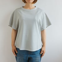 【WASHI-TECH】Tシャツ　絹鼠（アッシュグレー）