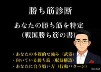 勝ち筋診断｜あなたの勝ち筋を特定（戦国勝ち筋の書）（副業・個人事業主・経営者向け｜売上改善・収益化戦略診断）