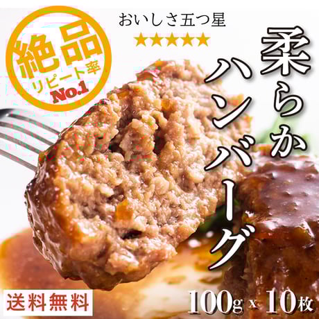 柔らかハンバーグ (100g×10枚)