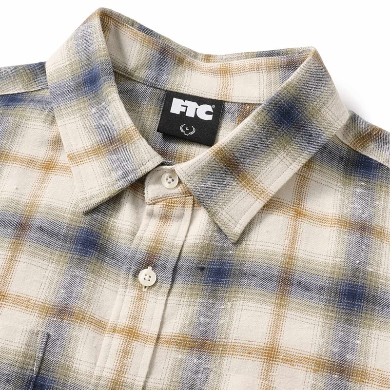 FTC (エフティーシー) NEPPED PLAID NEL SHIRT Black | SP