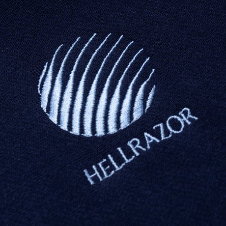 HELLRAZOR LOGO EMB CREWNECK Navy