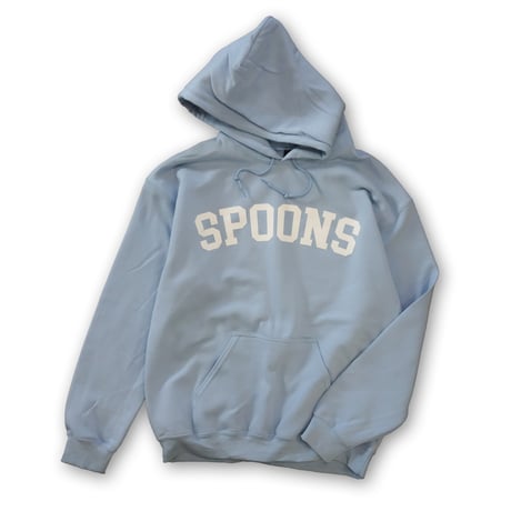 SPOONS COLLEGE LOGO HOODIE Light Blue