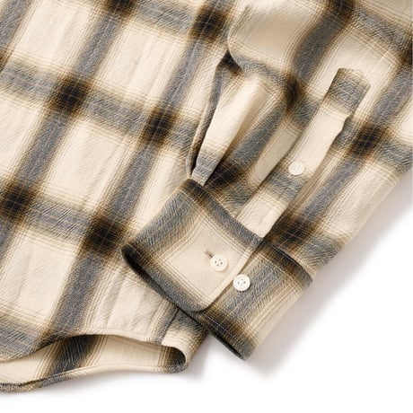 FTC SHADOW PLAID SHIRT Ivory