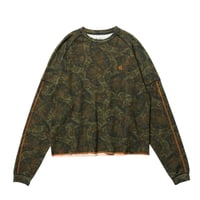 EVISEN (エビセン) KABUTO MOHAIR CREW KNIT Orange/Gr