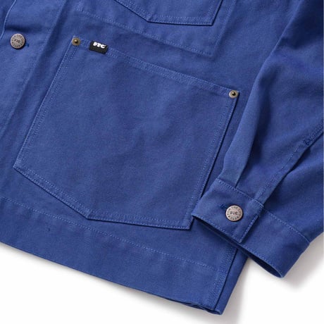 FTC WASHED CANVAS WORK JACKET Blue