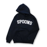 SPOONS COLLEGE LOGO HOODIE Black