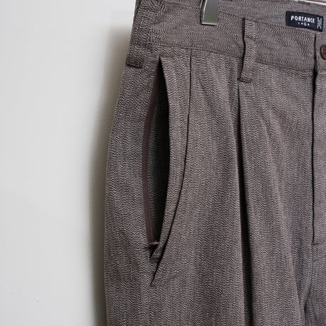 PORTANCE SALT AND PEPPER SLACKS Brown