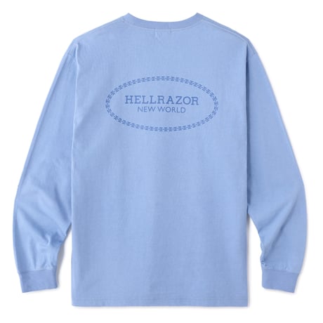HELLRAZOR (ヘルレイザー) WARDEN LOGO L/S SHIRT Slate Blue