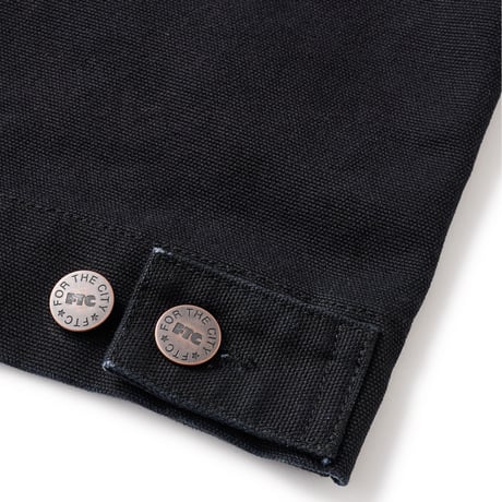 FTC WASHED CANVAS WORK JACKET Black