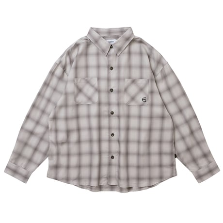 EVISEN WILLIAM CHECK L/S SHIRT Grey