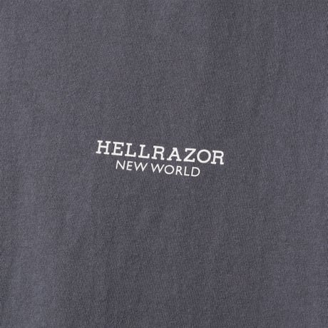HELLRAZOR (ヘルレイザー) BLOCK LOGO SHIRT Asphalt Grey