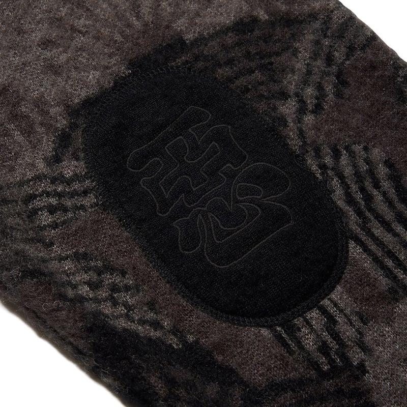 EVISEN (エビセン) KABUTO MOHAIR CREW KNIT Orange/Gr