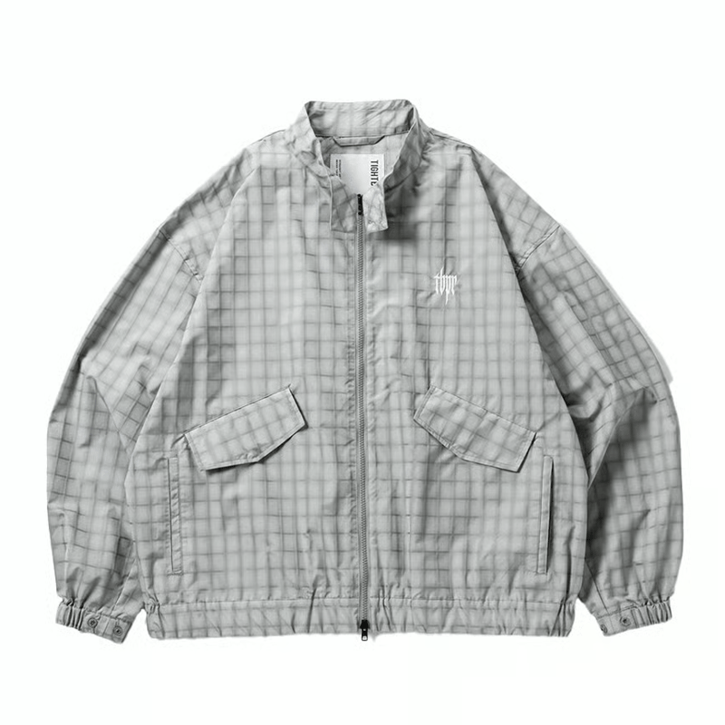 TIGHTBOOTH (タイトブース) PLAID LIGHT SWING TOP Grey