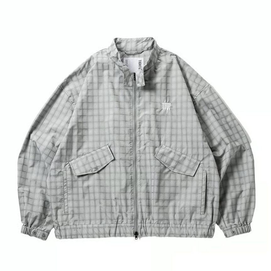 TIGHTBOOTH (タイトブース) PLAID LIGHT SWING TOP Grey