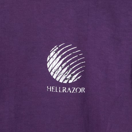 HELLRAZOR CRACKED CORE LOGO SHIRT Grape
