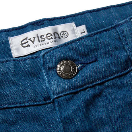 EVISEN (エビセン) SUSHI DENIM SHORTS Light Black