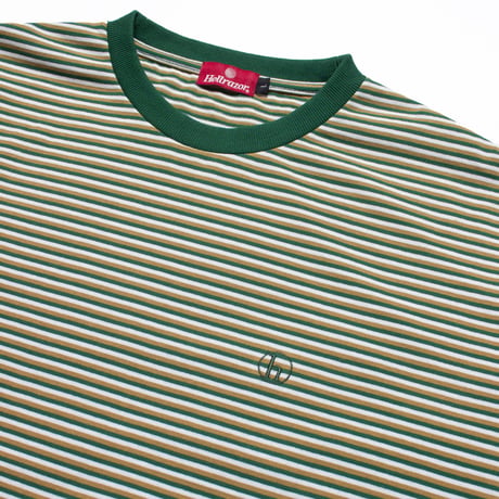 HELLRAZOR (ヘルレイザー) H STRIPED SHIRT Green/Brown