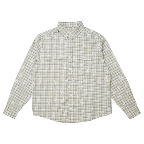 HODDLE (ホドル) SPLATTER SHIRT Green
