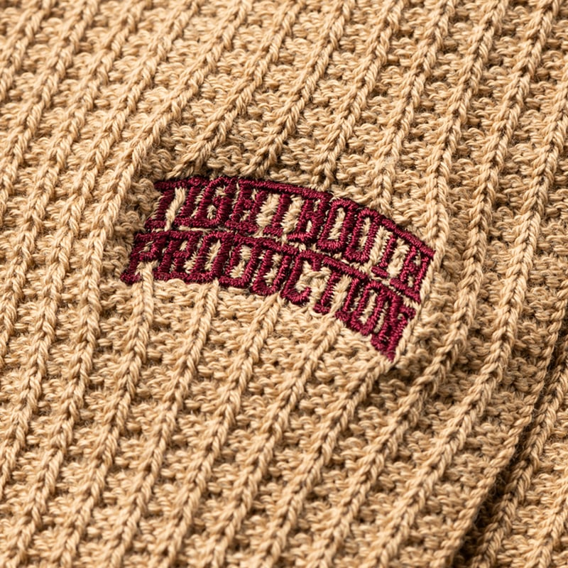 TIGHTBOOTH (タイトブース) WAFFLE SOCKS Black / Beige