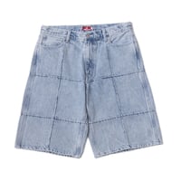 HELLRAZOR BLOCK DENIM SHORTS _YANKEE_ Light Indigo