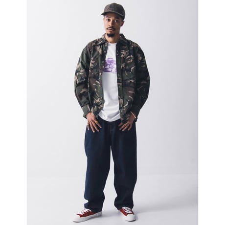 HELLRAZOR WASHED WORK SHIRT Woodland Camo
