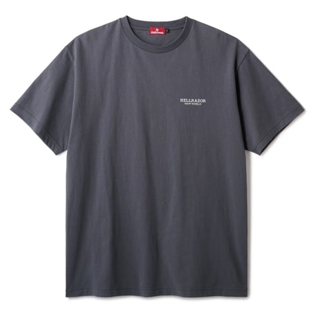 HELLRAZOR (ヘルレイザー) BLOCK LOGO SHIRT Asphalt Grey