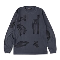 LIDAIRPEAKS STAMN DYE LS TEE Navy