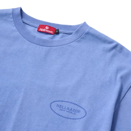 HELLRAZOR (ヘルレイザー) WARDEN LOGO L/S SHIRT Slate Blue