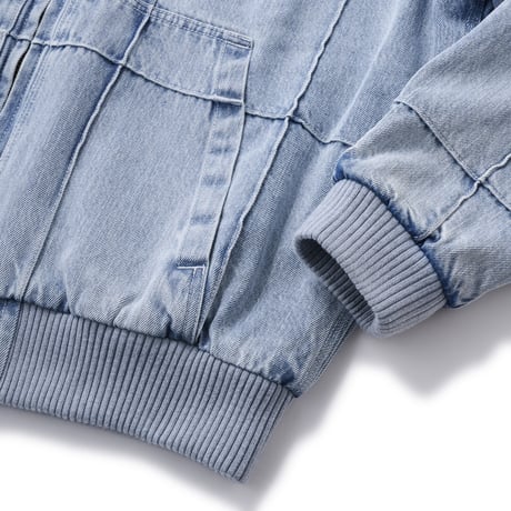 HELLRAZOR (ヘルレイザー) BLOCK DENIM JACKET Light Indigo