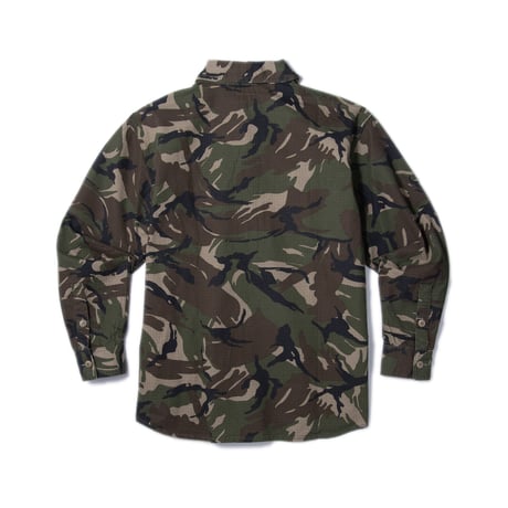 HELLRAZOR WASHED WORK SHIRT Woodland Camo