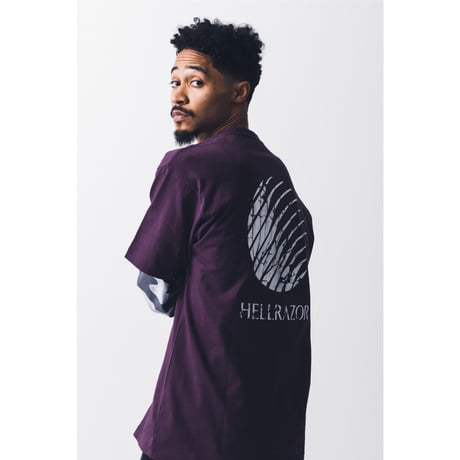 HELLRAZOR CRACKED CORE LOGO SHIRT Grape