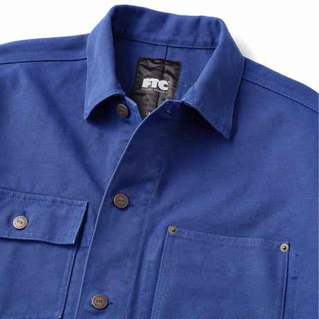 FTC WASHED CANVAS WORK JACKET Blue