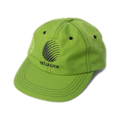 HELLRAZOR BIG LOGO NYLON 6PANEL Lime Green