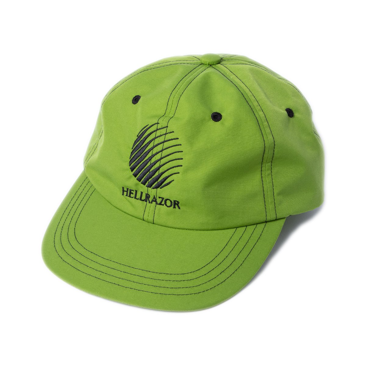 HELLRAZORナイロンアーミーキャップMサイズブルーストリートY2K 正規品 HELLRAZOR TWINCLE LOGO 6PANEL CAP / BLUE (ヘルレイザー 6パネル