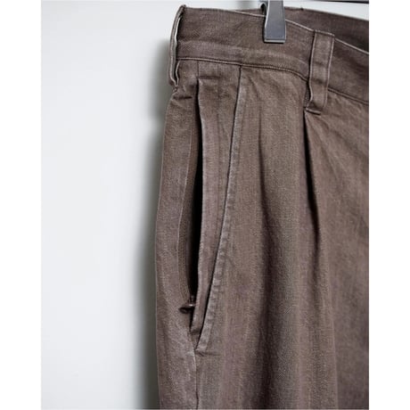 PORTANCE HEMP MIX SLACKS Brown