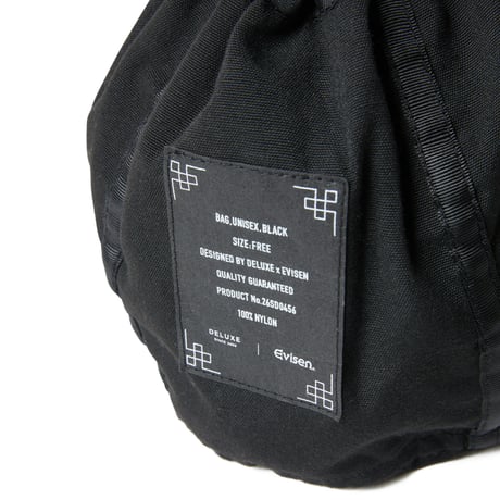 DELUXE x EVISEN PERSONAL EFFECTS BAG Black