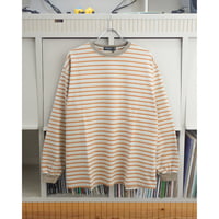 PORTANCE OG STRIPED L/S TEE Beige BD