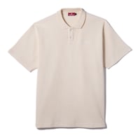 HELLRAZOR SCRIPT LOGO WAFFLE POLO SHIRT Natural