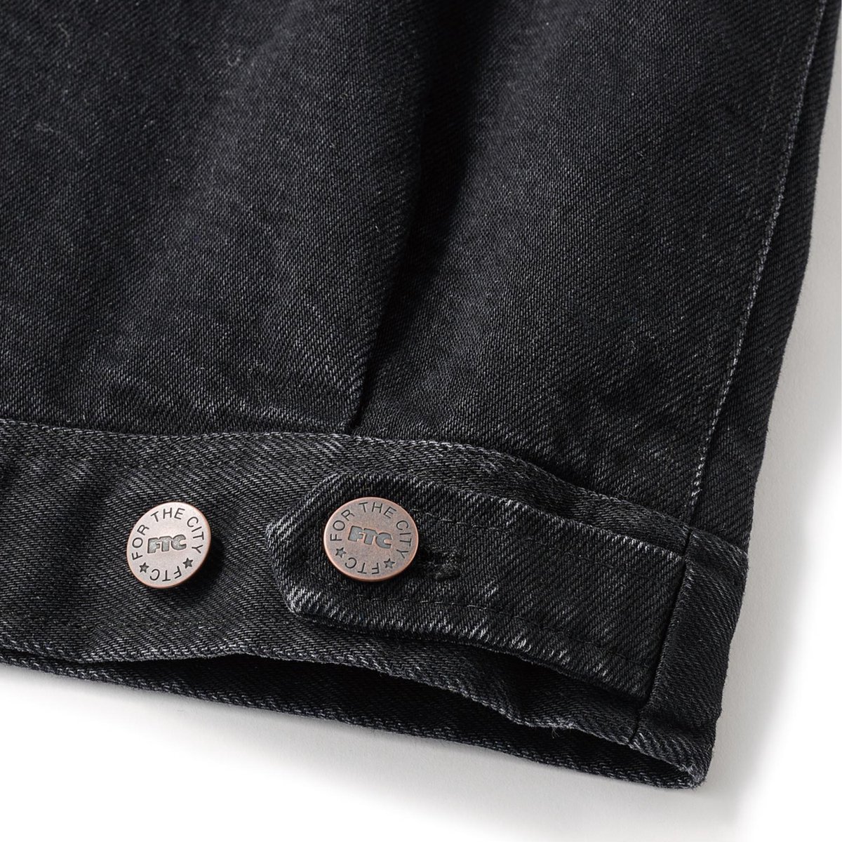 FTC (エフティーシー) DENIM WORK JACKET Black | SPOONS ...