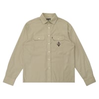 PASS~PORT (パスポート) WANDERER WORKERS CHECK SHIRT Khaki