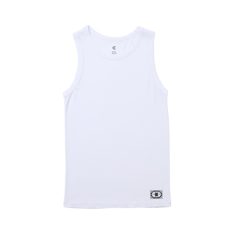 EVISEN MATCH LOGO TANK TOP (2 Pack) White