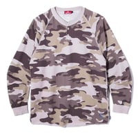 HELLRAZOR HENRY RAGLAN LS SHIRT Sand Camo
