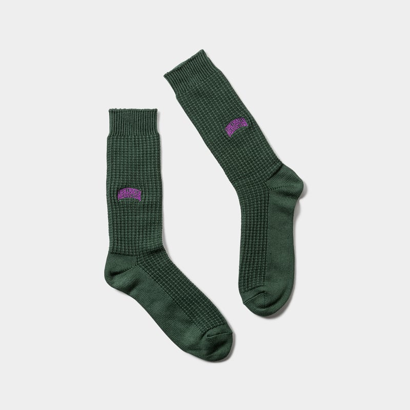 タイトブース tightbooth ワッフル TIGHTBOOTH (タイトブース) WAFFLE SOCKS Black / Beige