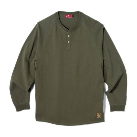 HELLRAZOR HENRY RAGLAN LS SHIRT Army Green