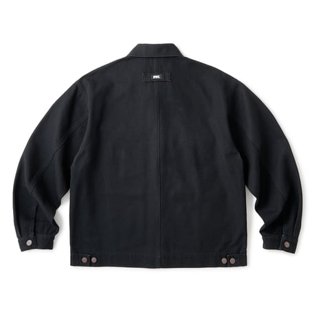 FTC WASHED CANVAS WORK JACKET Black