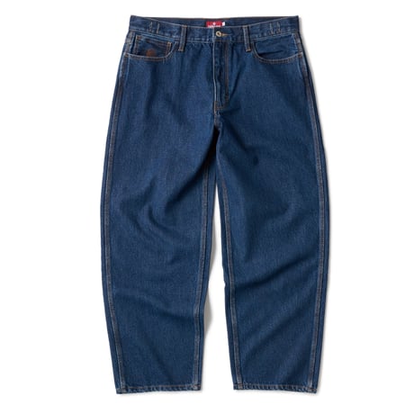 HELLRAZOR (ヘルレイザー) BAGGIE DENIM PANTS Middle Wash Indigo