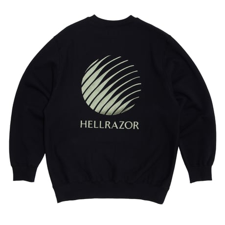 HELLRAZOR LOGO EMB CREWNECK Black