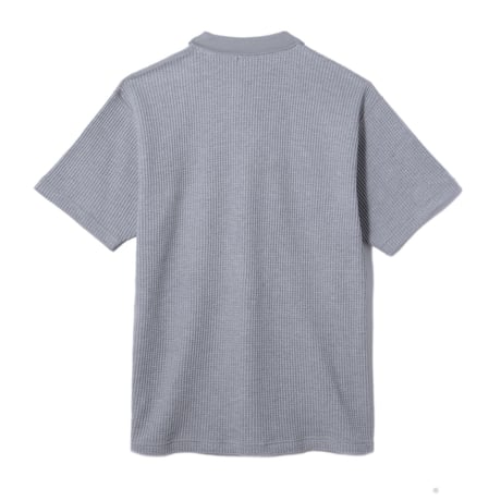HELLRAZOR SCRIPT LOGO WAFFLE POLO SHIRT Grey